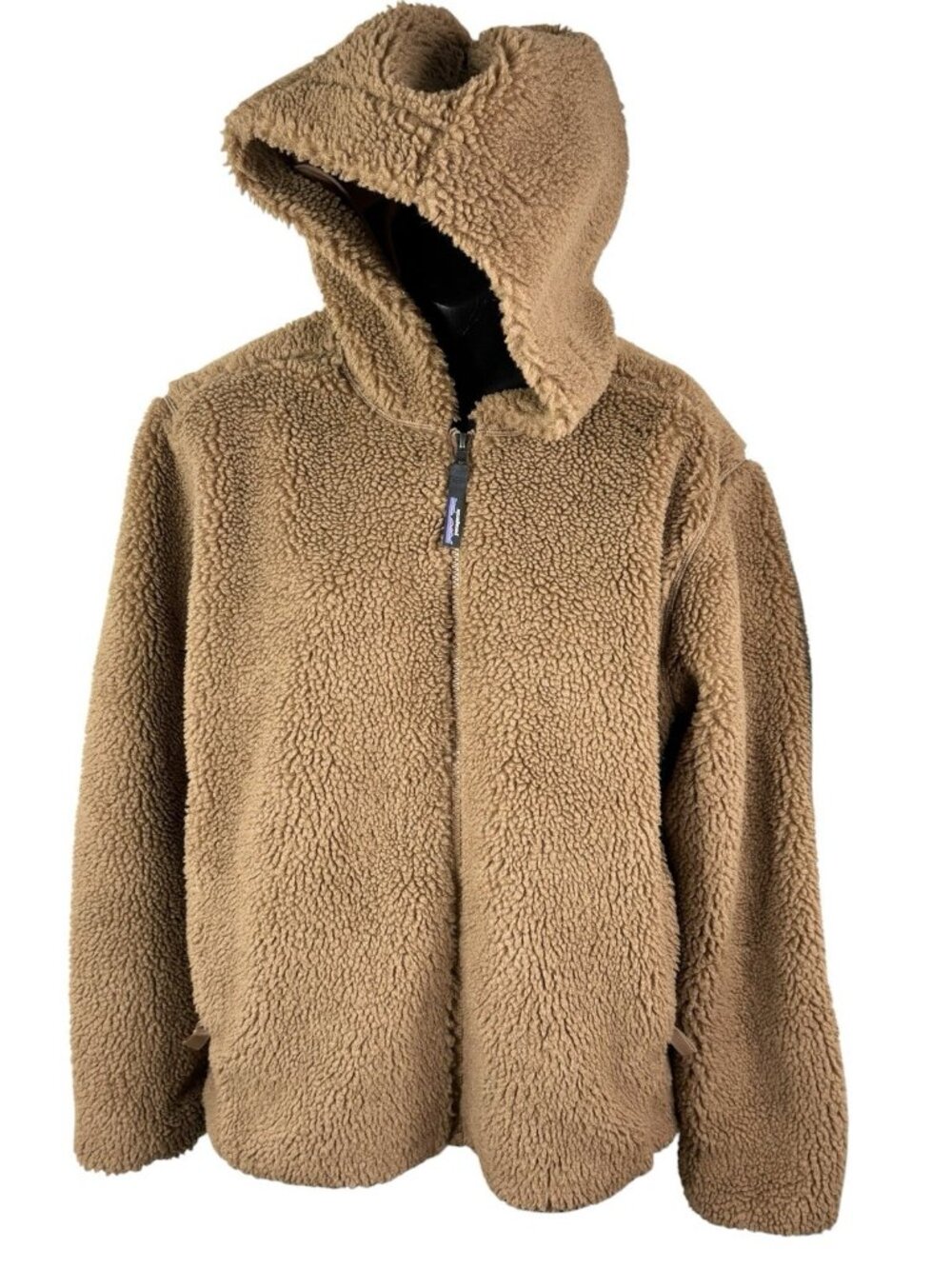 Patagonia Lunar Dusk Sherpa Jacket Hoody Deep Pile Fleece Women’s S Brown S23130